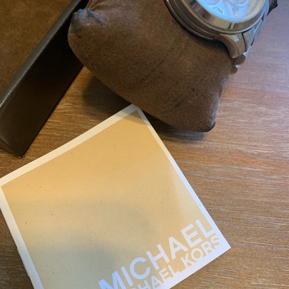 Michael Kors silver Runway watch